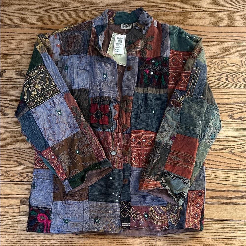 Chico's Multicolor Patchwork Jacket NWT - image 1